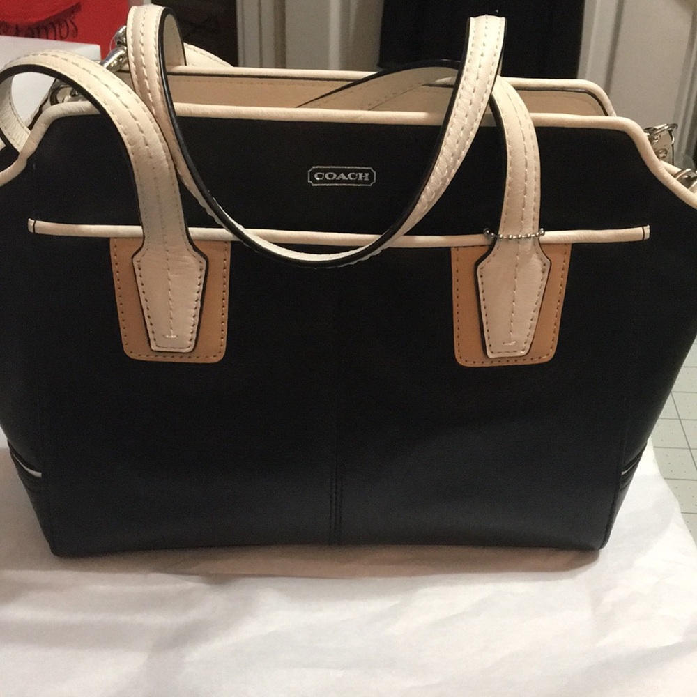 COACH Taylor Spectator Leather Mini Crossbody Tote